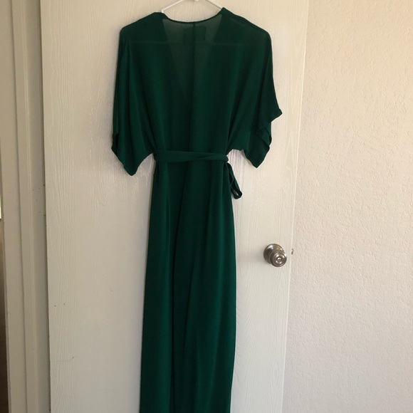 Reformation Lemongrass Jumpsuit in Emerald (Size 10) - Picture 3 of 6